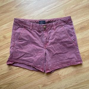 Vintage Red A&E shorts